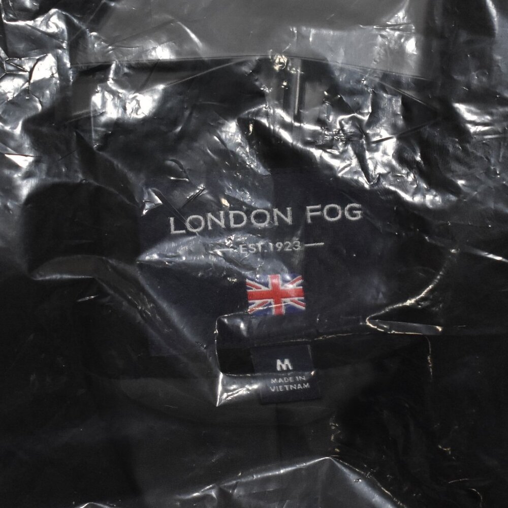 LONDON FOG Womens Double Breasted Peacoat with Scarf Black Size Medium NEW - Picture 11 of 11